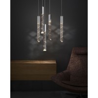 Подвесной светильник Delight Collection Trinity 5 chrome