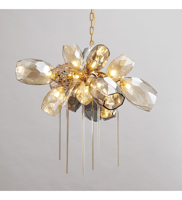 Люстра Delight Collection Britannica 8898P/AL gold/smoky