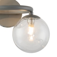 Настенный светильник Delight Collection Wendt 2 grey/clear