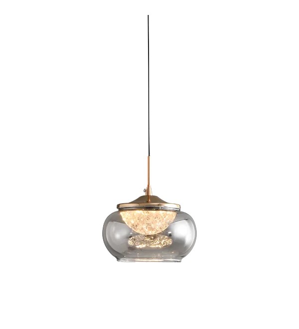 Подвесной светильник Delight Collection MT9128-1H gold/smoke