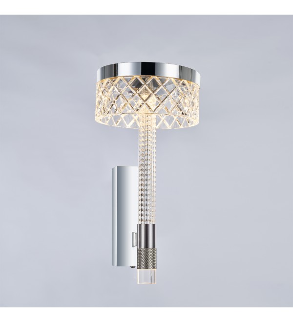 Настенный светильник Delight Collection Diamond cut MB21020075-1A chrome