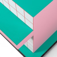 Приставной столик Seletti Superfurniture Supersidetable Red Grid