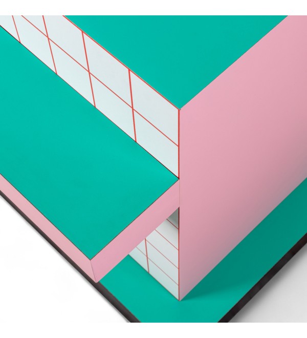Приставной столик Seletti Superfurniture Supersidetable Red Grid