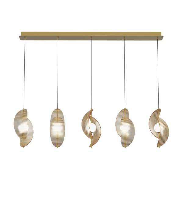 Подвесной светильник Delight Collection MD24030035-5B brass/amber