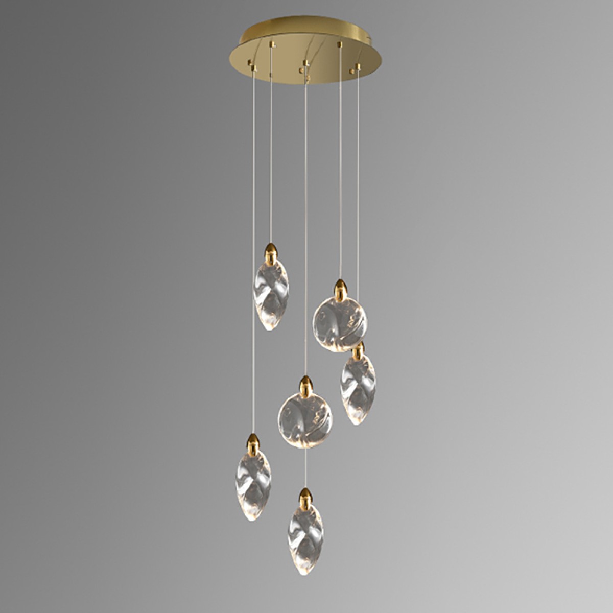 Подвесной светильник Delight Collection Colvin MT9176-6H titanium gold