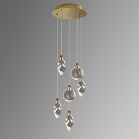 Подвесной светильник Delight Collection Colvin MT9176-6H titanium gold