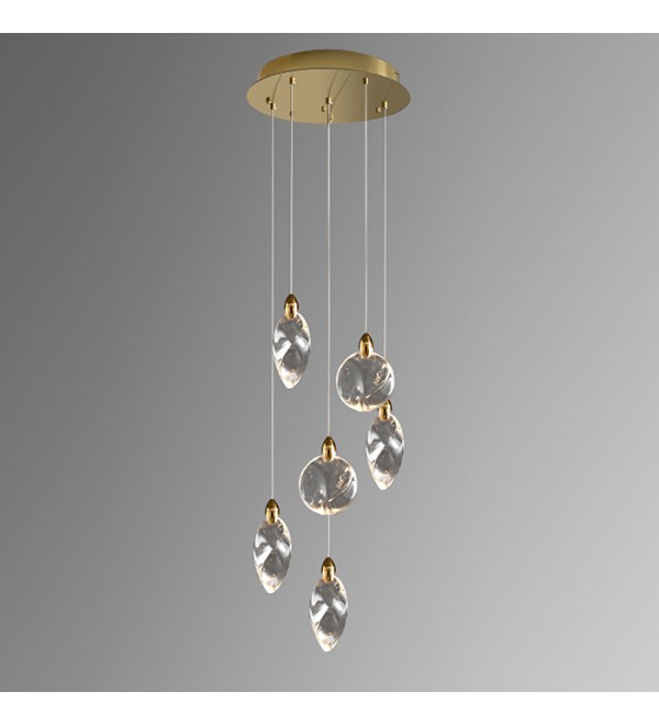 Подвесной светильник Delight Collection Colvin MT9176-6H titanium gold