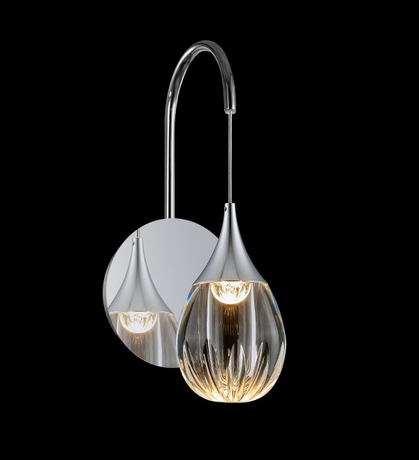 Настенный светильник Delight Collection Stilla MB24001004-1A chrome/clear