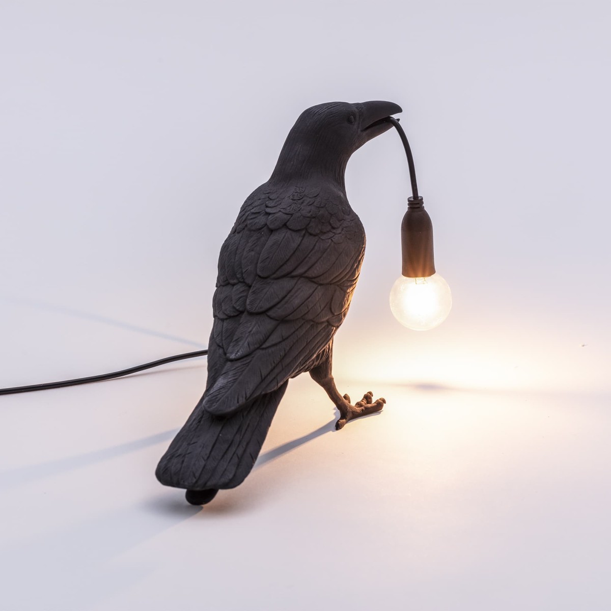 Настольная лампа Seletti Bird Waiting Black