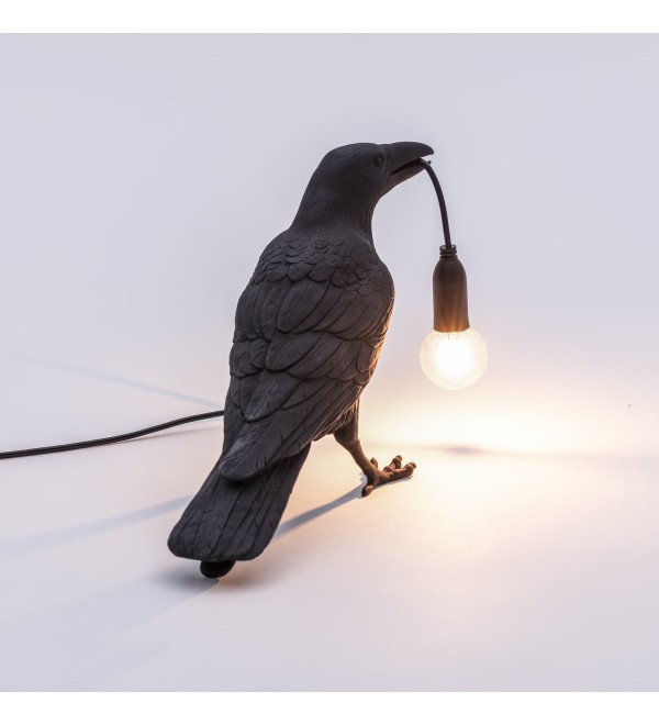 Настольная лампа Seletti Bird Waiting Black