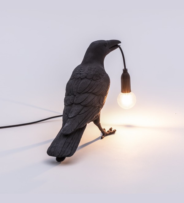 Настольная лампа Seletti Bird Waiting Black
