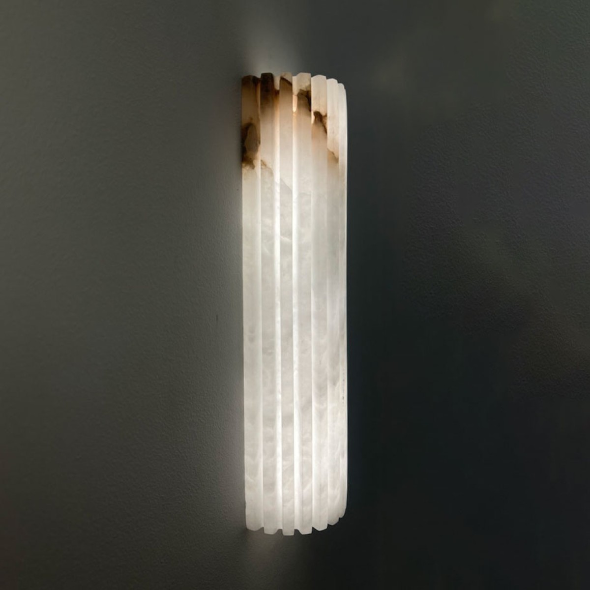 Настенный светильник Delight Collection DL-6485W 30cm Brass / White Alabaster