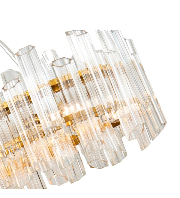 Люстра Delight Collection Vittoria KG0769P-12L clear/ brass