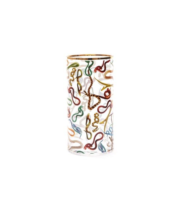 Ваза Seletti Toiletpaper Glass Vase Snakes Medium