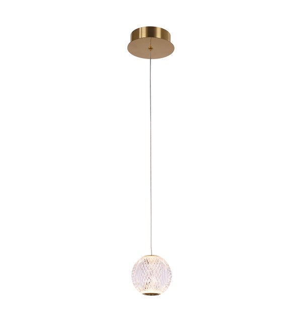 Подвесной светильник Delight Collection Elliot Diamante MD20001012-1A gold