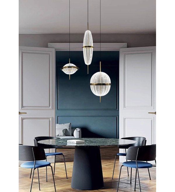 Подвесной светильник Delight Collection 8631P/C gold/clear