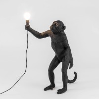 Настольная лампа Seletti Monkey Lamp Standing (черный)
