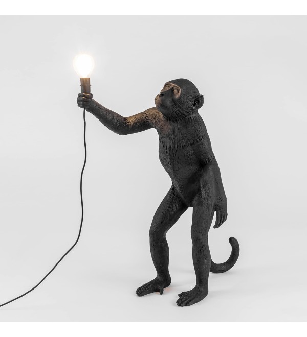 Настольная лампа Seletti Monkey Lamp Standing (черный)