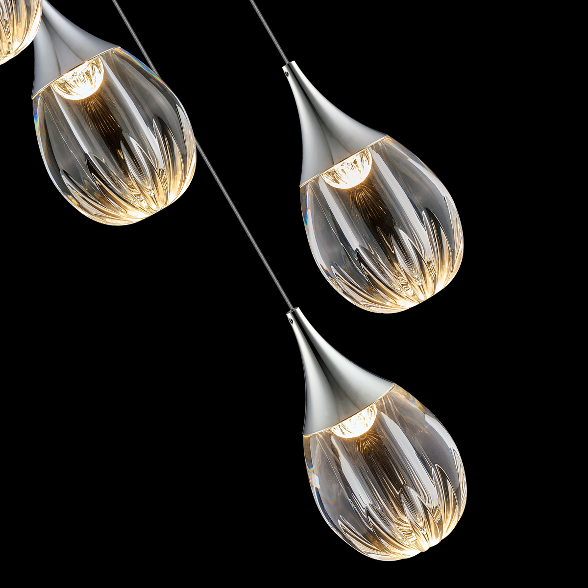 Подвесной светильник Delight Collection Stilla MD24001004-9A chrome/clear