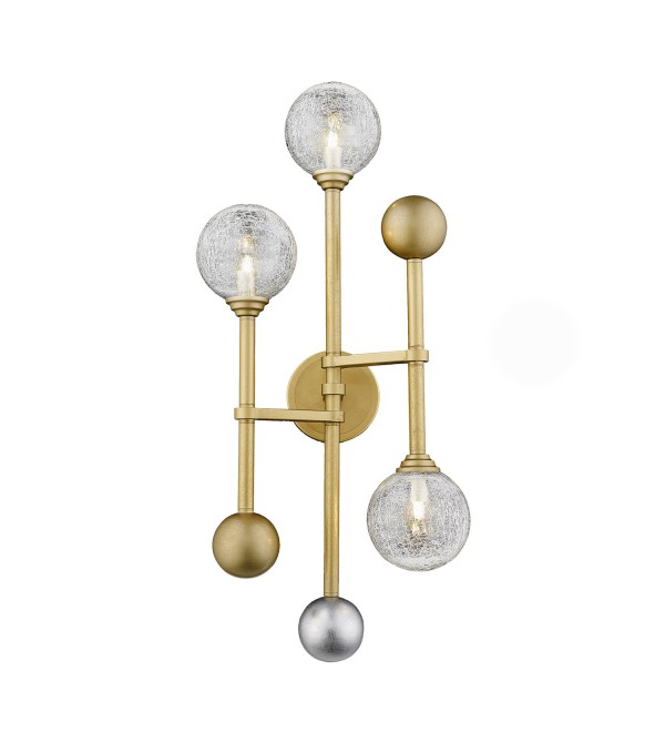 Настенный светильник Delight Collection Fluxus 3 gold