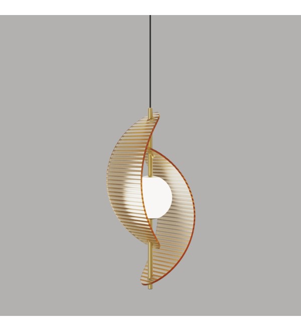 Подвесной светильник Delight Collection MD24030035-1A brass/amber