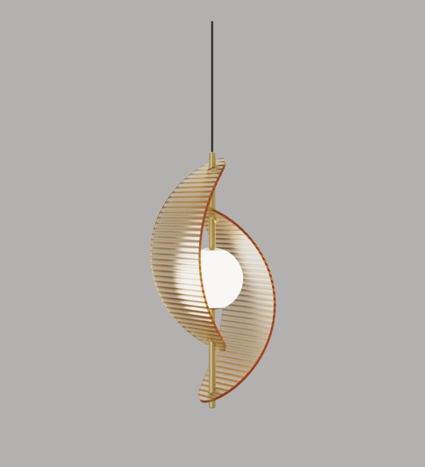 Подвесной светильник Delight Collection MD24030035-1A brass/amber