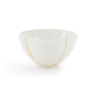 Пиала Seletti Kintsugi (белый, золотой, арт. 09633)