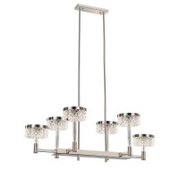Люстра Delight Collection Diamond cut MD21020075-6B satin nickel