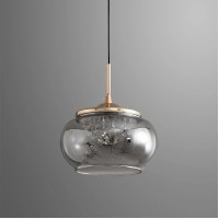 Подвесной светильник Delight Collection MT9128-1H gold/smoke