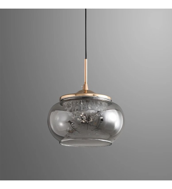 Подвесной светильник Delight Collection MT9128-1H gold/smoke