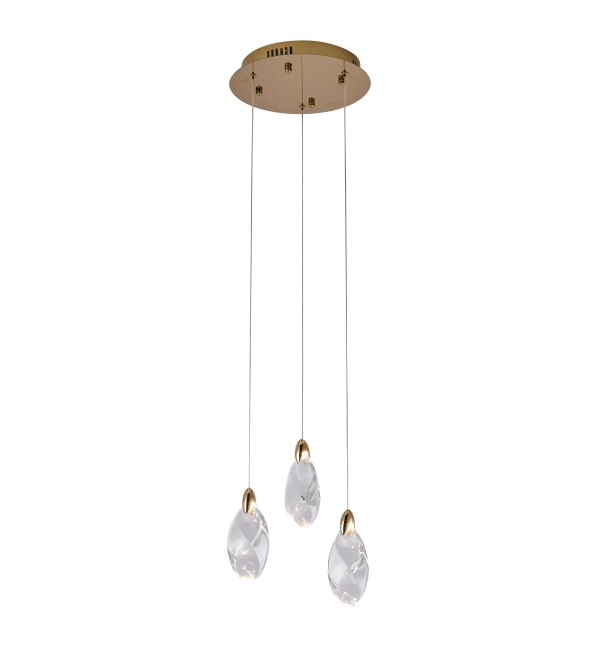 Подвесной светильник Delight Collection OD2440 OD2439-3 gold/clear