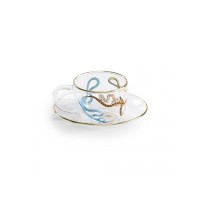 Кофейная пара Seletti Toiletpaper Glass Snakes