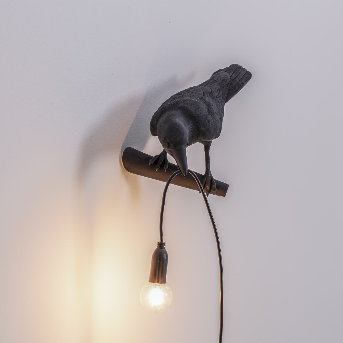 Настенный светильник Seletti Bird Looking Left Black