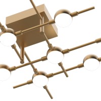 Потолочный светильник Delight Collection Molecular 10 gold