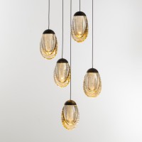 Подвесной светильник Delight Collection MD25090022-5A matt black/champagne