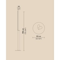 Торшер Slamp Modula Twisted light grey/plisse