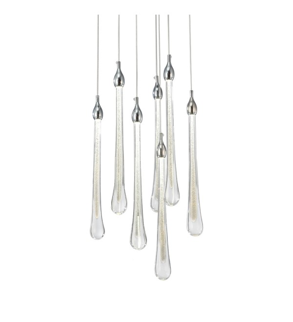 Подвесной светильник Delight Collection Teardrop 7 chrome