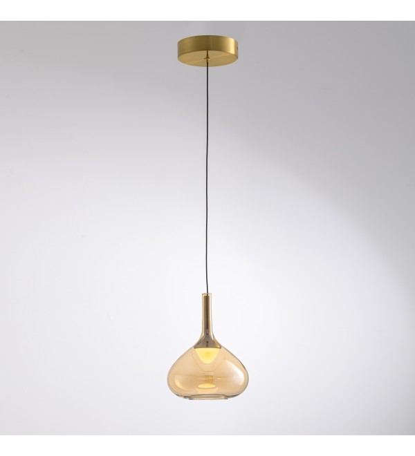 Подвесной светильник Delight Collection MD25001005-1A brass/amber