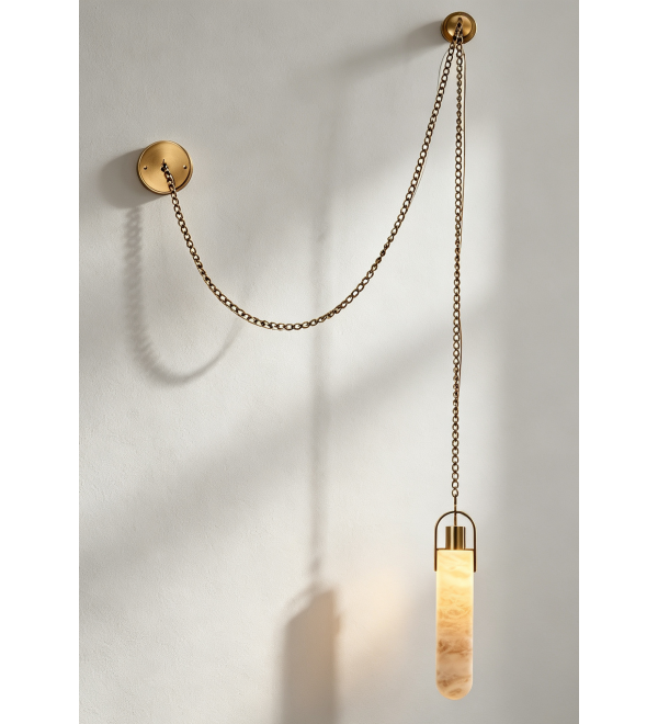 Подвесной светильник Delight Collection 26504P Brass / White Alabaster