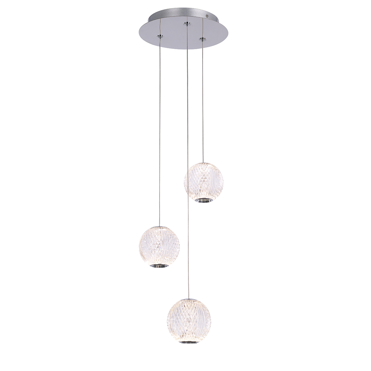 Подвесной светильник Delight Collection Elliot Diamante MD20001012-3A chrome
