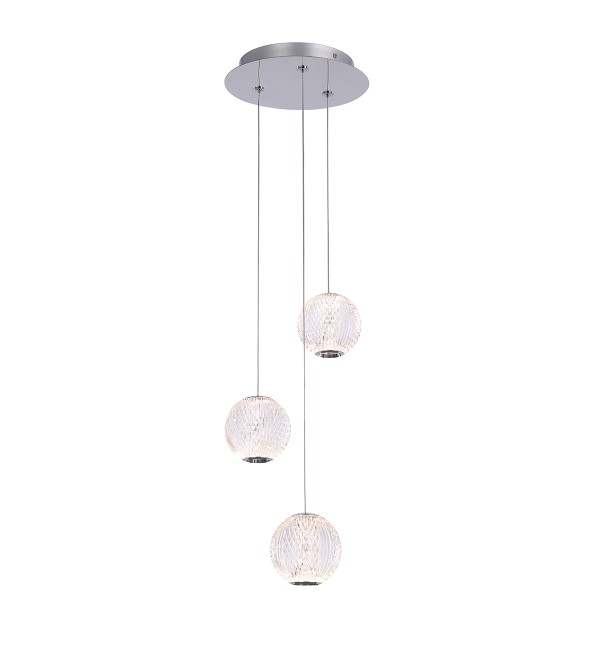 Подвесной светильник Delight Collection Elliot Diamante MD20001012-3A chrome