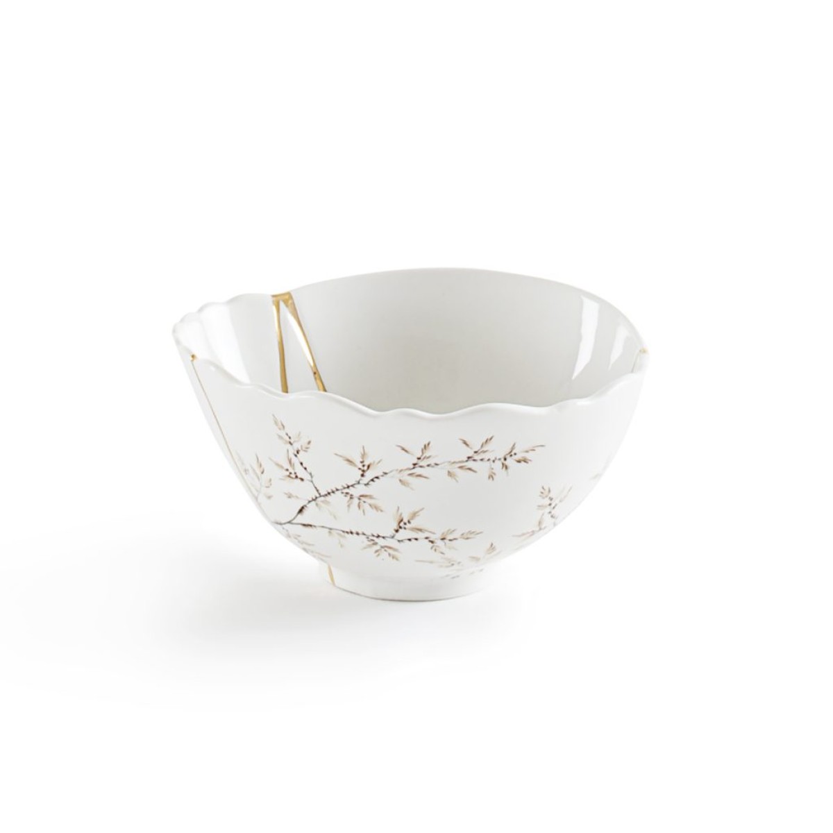Пиала Seletti Kintsugi (белый, золотой)