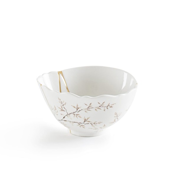 Пиала Seletti Kintsugi (белый, золотой)