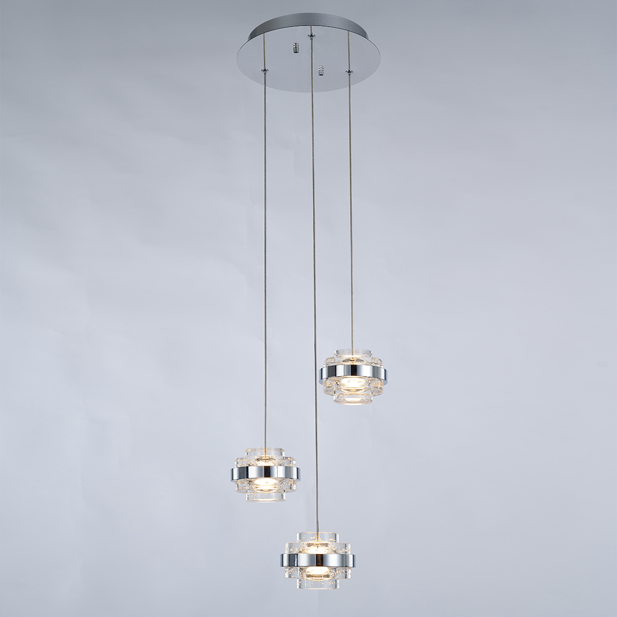 Подвесной светильник Delight Collection Indiana MD22030002-3A chrome/clear