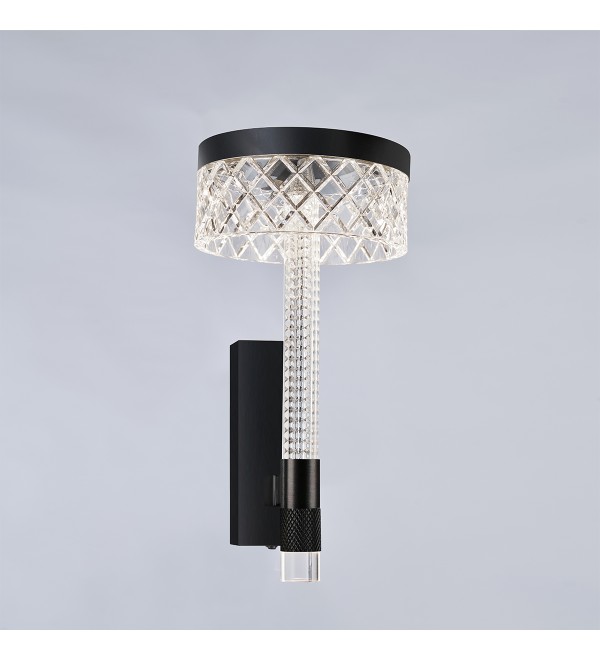 Настенный светильник Delight Collection Diamond cut MB21020075-1A matt black