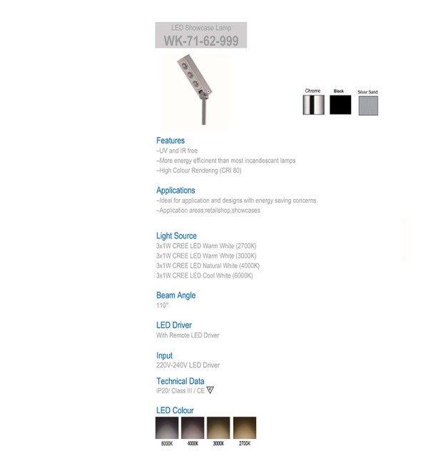 Подсветка Delight Collection 71-62-999 warm white silver