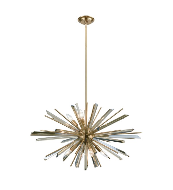 Люстра Delight Collection P68112-8AB antique brass