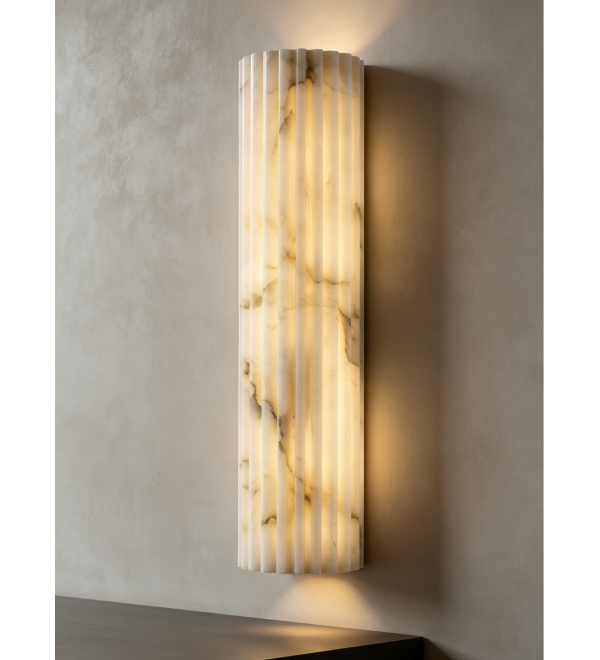 Настенный светильник Delight Collection DL-6485W 30cm Brass / White Alabaster
