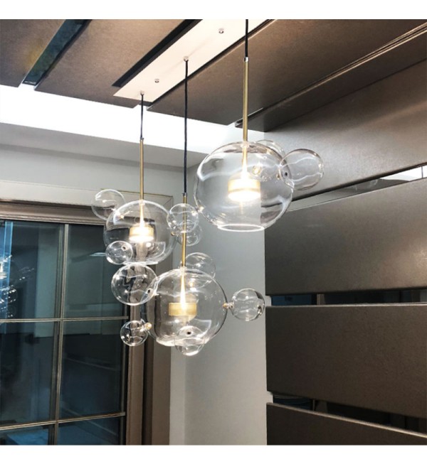Подвесной светильник Delight Collection Bubbles 9214P/3L gold