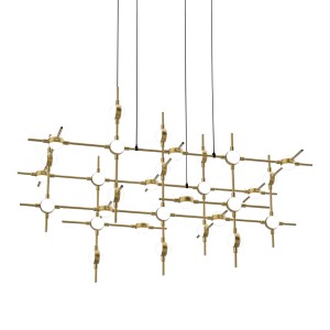 Люстра Delight Collection Molecular 30 black/gold